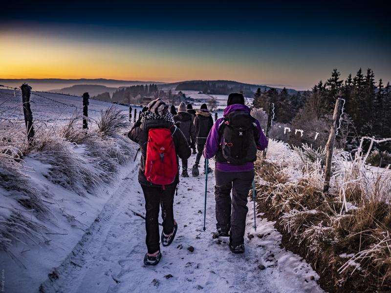 Veillée nordique avec repas montagnard à l'Auberge du Grand Bois_La Versanne