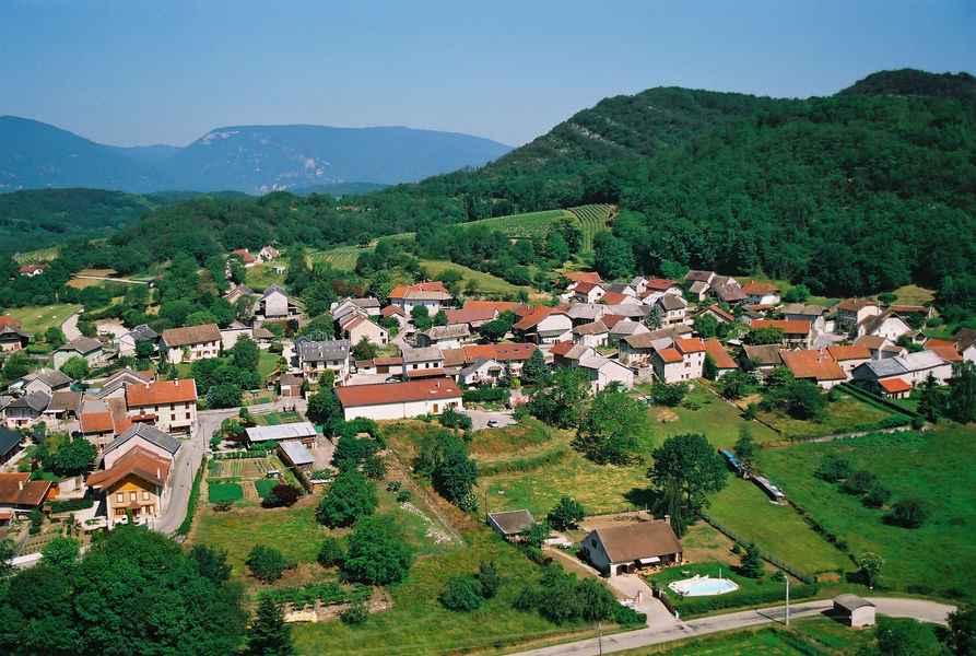 Vue aérienne Marignieu