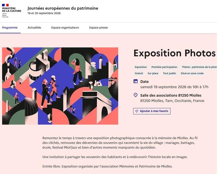 Journées Européennes du Patrimoine - Exposition photo