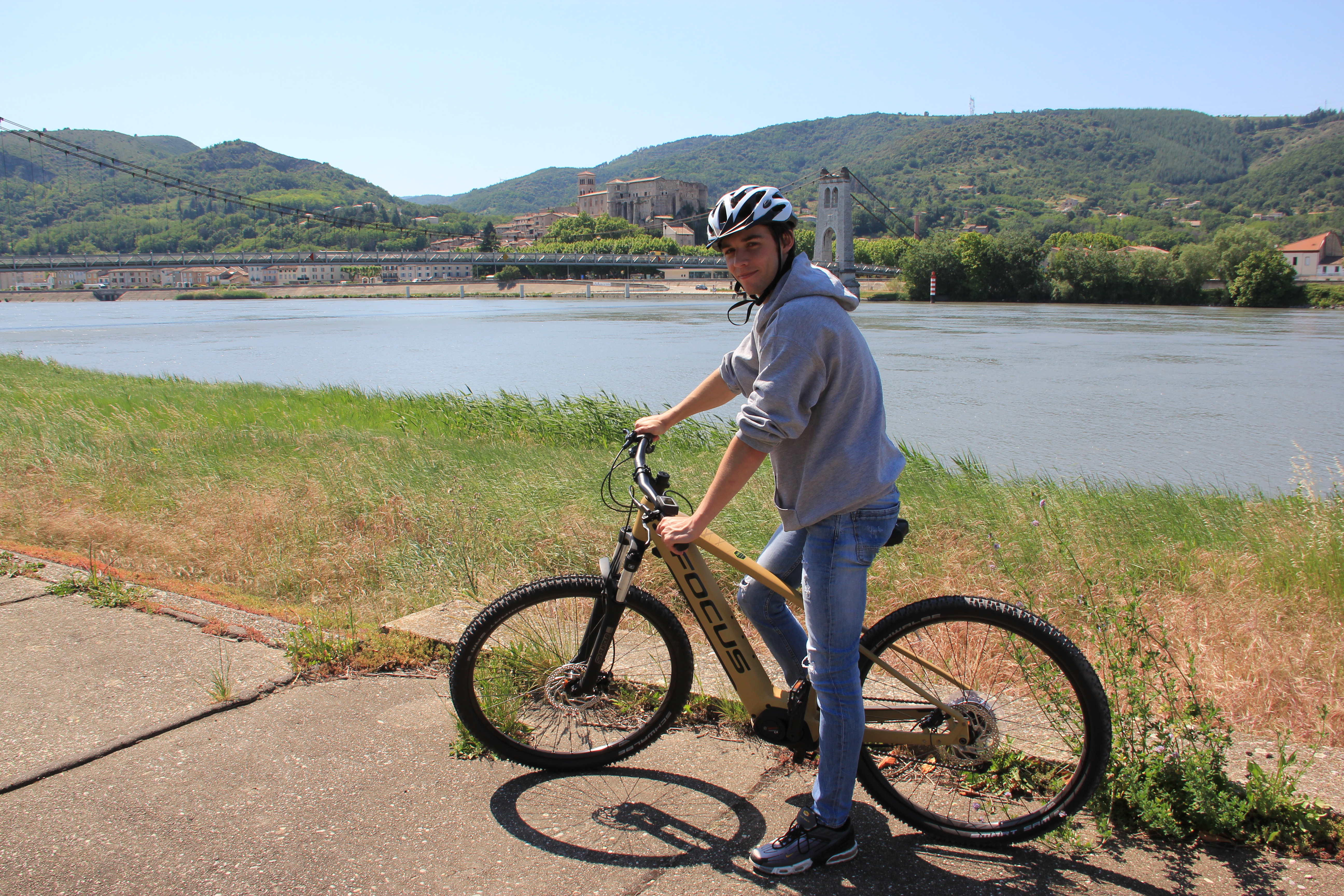 Sur la ViaRhôna à La Voulte