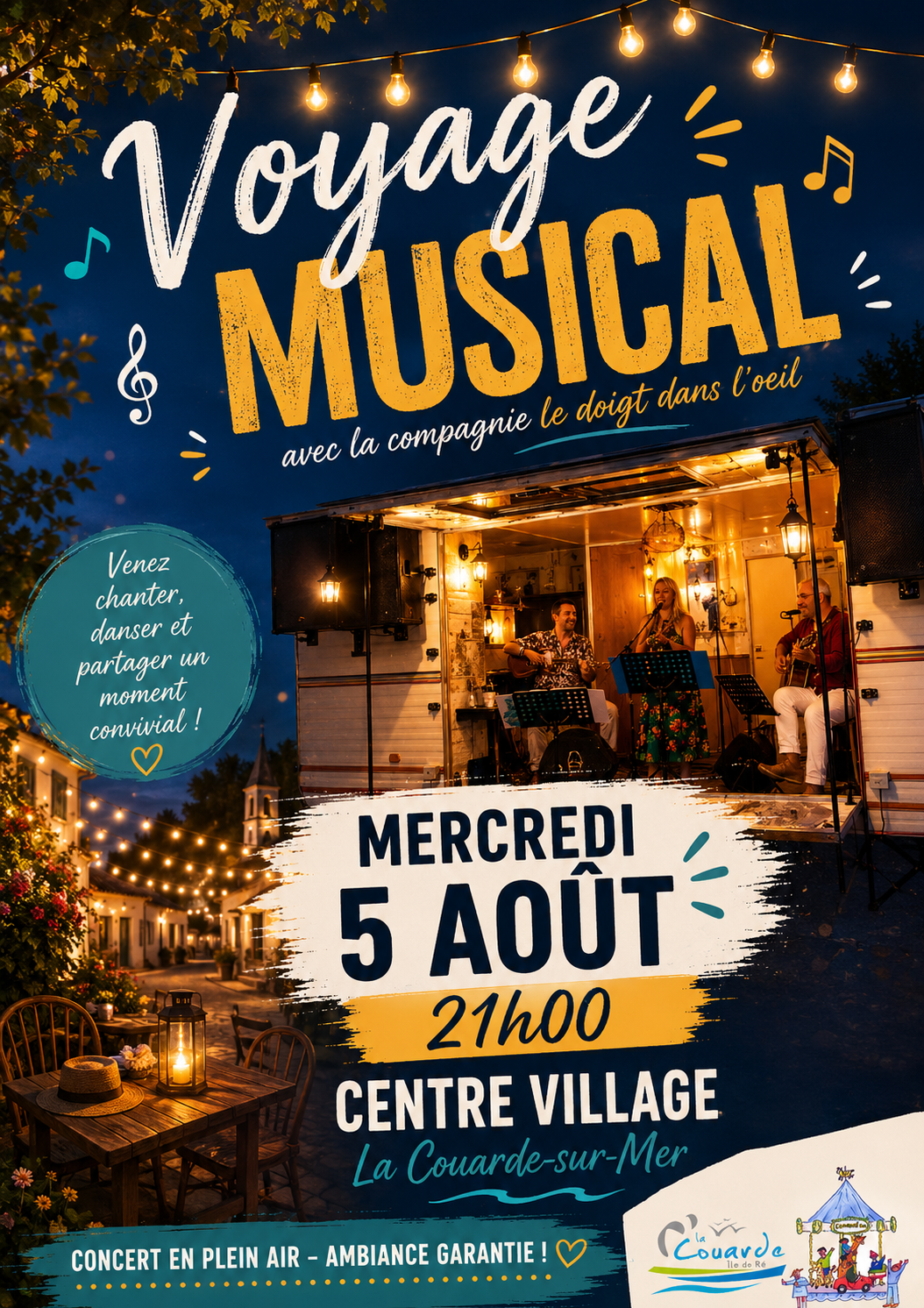 Voyage musical avec la compagnie Le doigt dans l'oeil