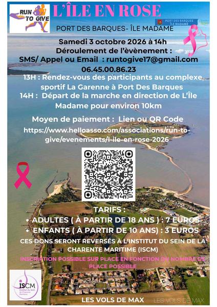 Marche solidaire : L'île en rose
