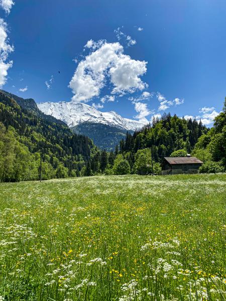 Le sentier du Val Montjoie, de Saint-Gervais aux Contamines