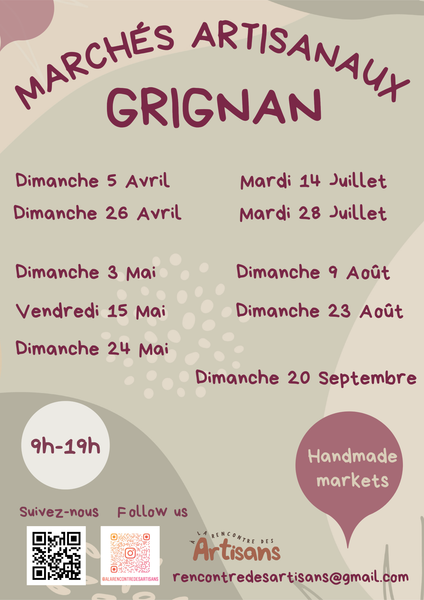 Marché artisanal_Grignan