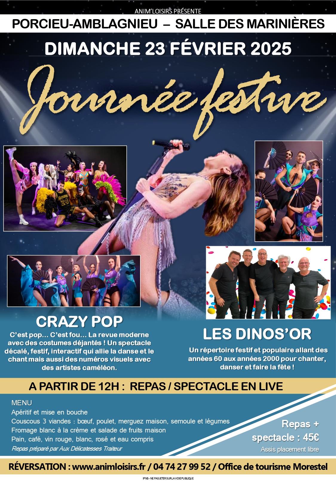 Journée festive : repas et spectacle_Porcieu-Amblagnieu