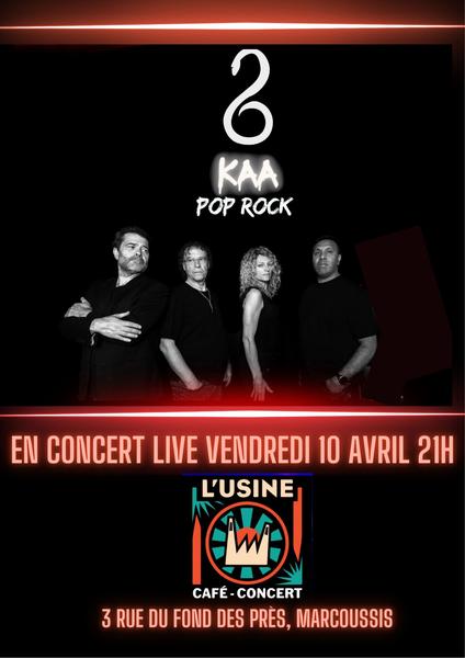 soirée reprises POP/ROCK avec KAA en concert