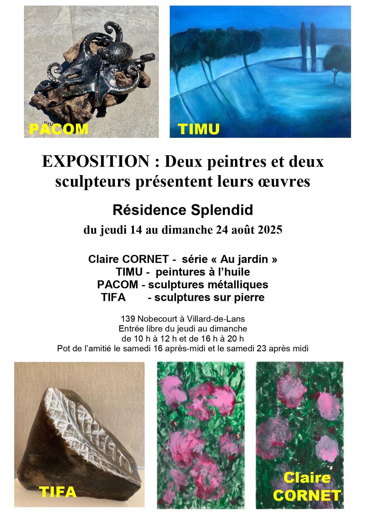Exposition Art Mada de peintures et de sculptures_Villard-de-Lans