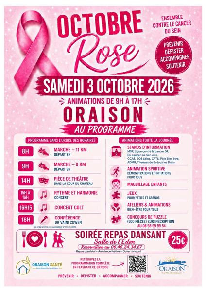 Octobre rose à Oraison