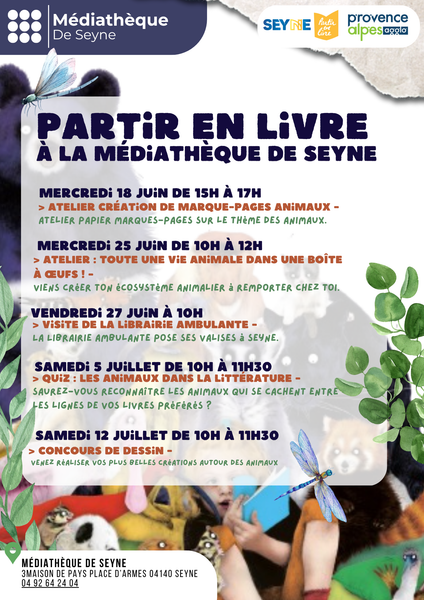 Partir en livre 2025 : Quiz les animaux dans la littérature_Seyne