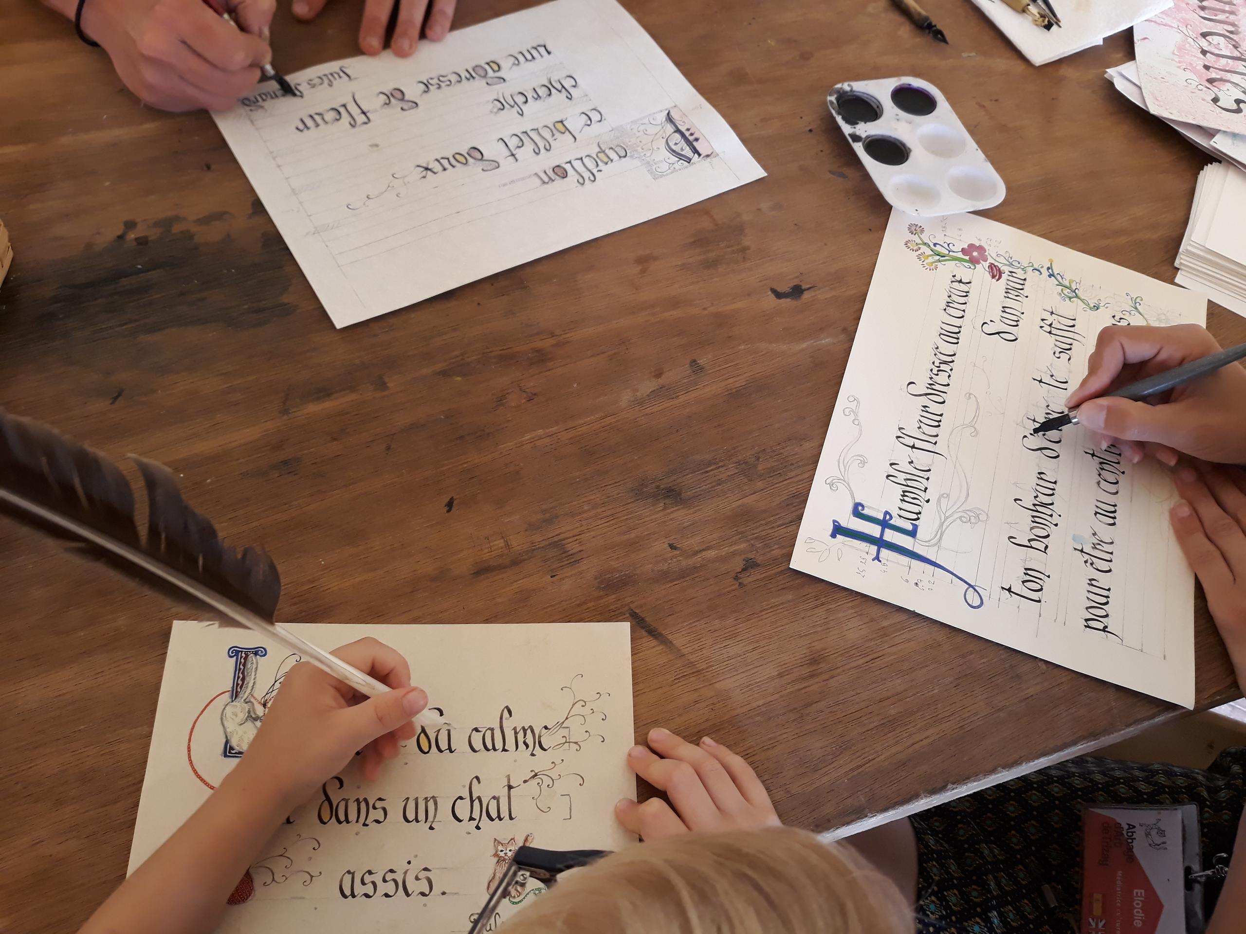 Atelier Calligraphie et enluminure