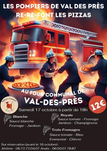Les pompiers de Val-des-Prés font les pizzas
