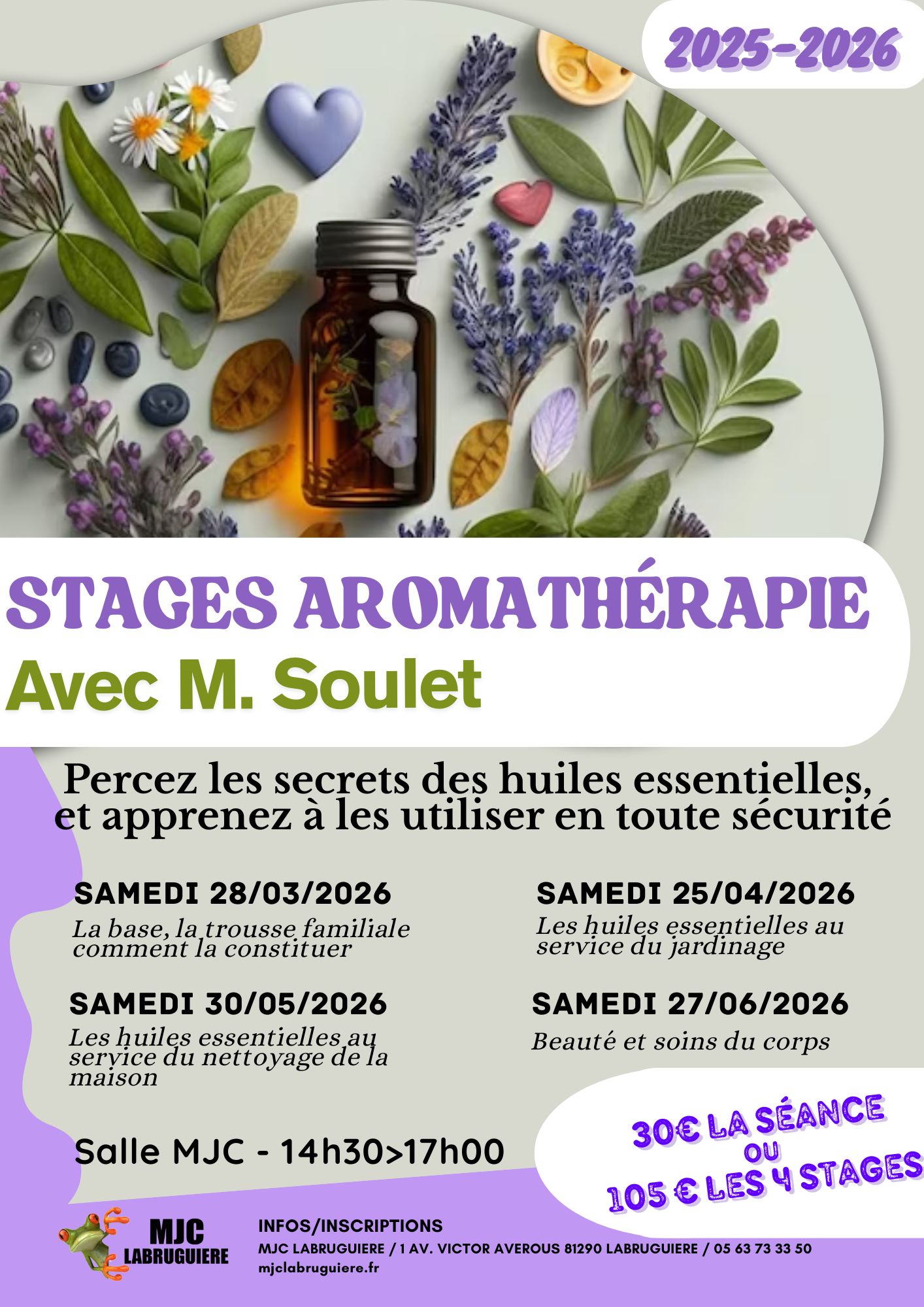 STAGES AromathÃ©rapie 25-26