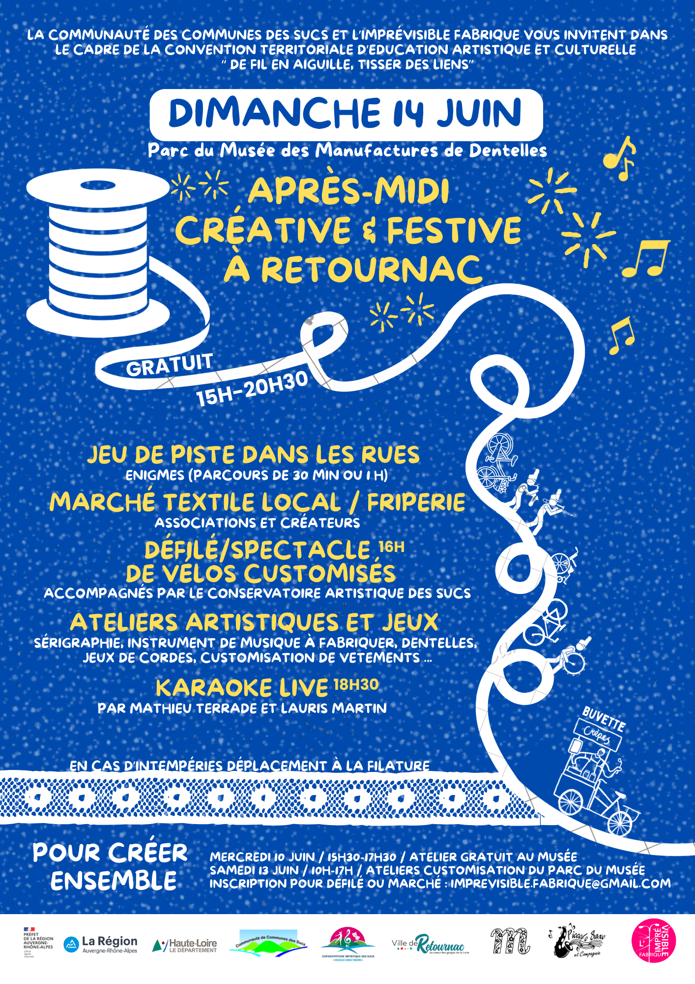 De fil en aiguille, tisser des liens - après-midi festive et créative à Retournac