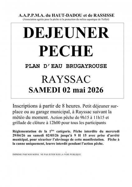 Déjeuner pêche