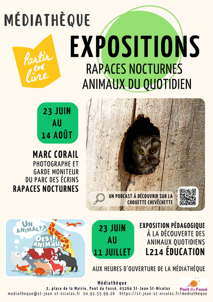 Exposition Rapaces Nocturnes et animaux du quotidien_Saint-Jean-Saint-Nicolas