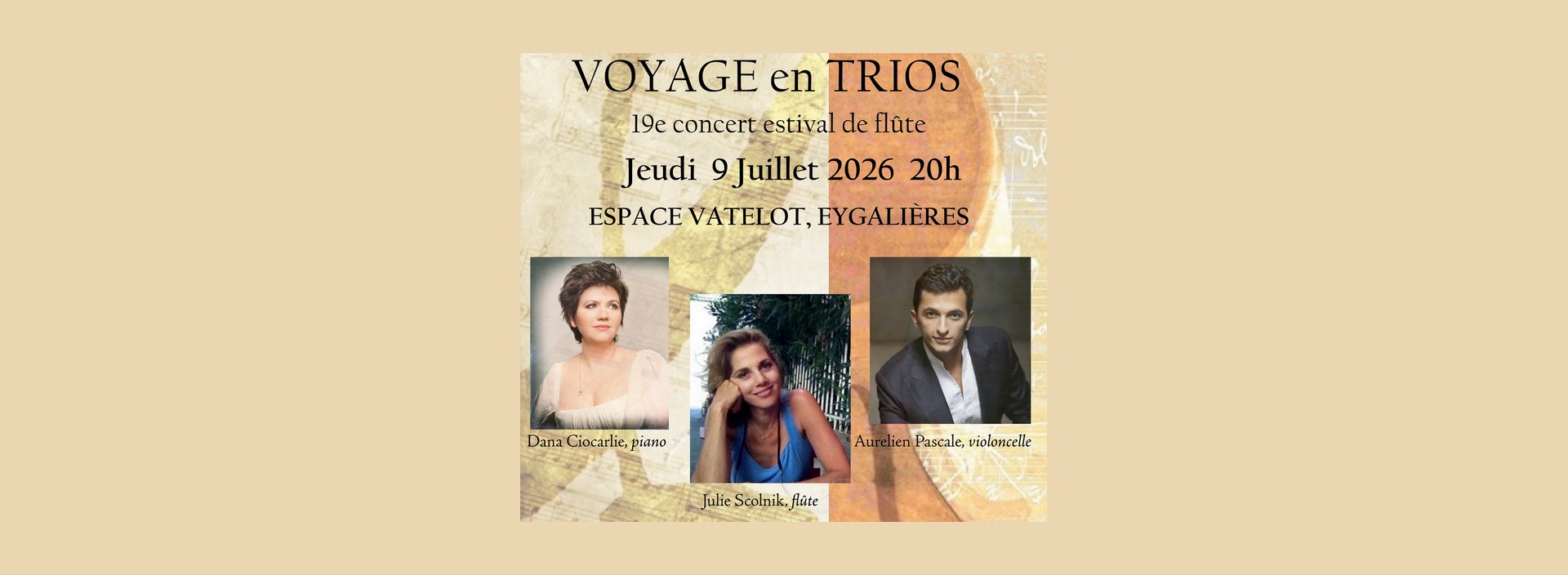 Musique au vieux village - 19e concert estival de flûte