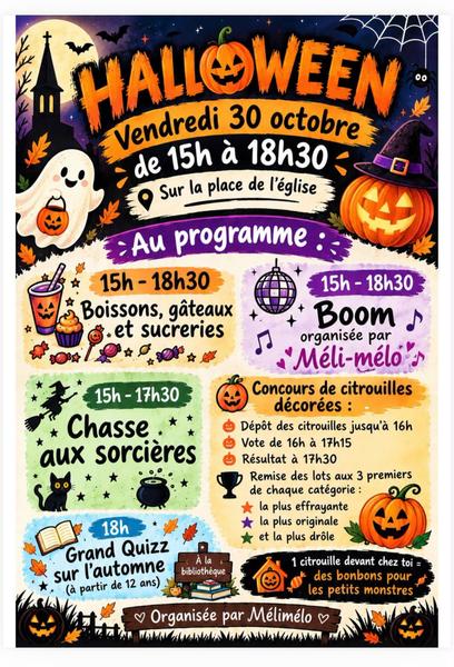 Halloween : Concours de citrouilles décorées