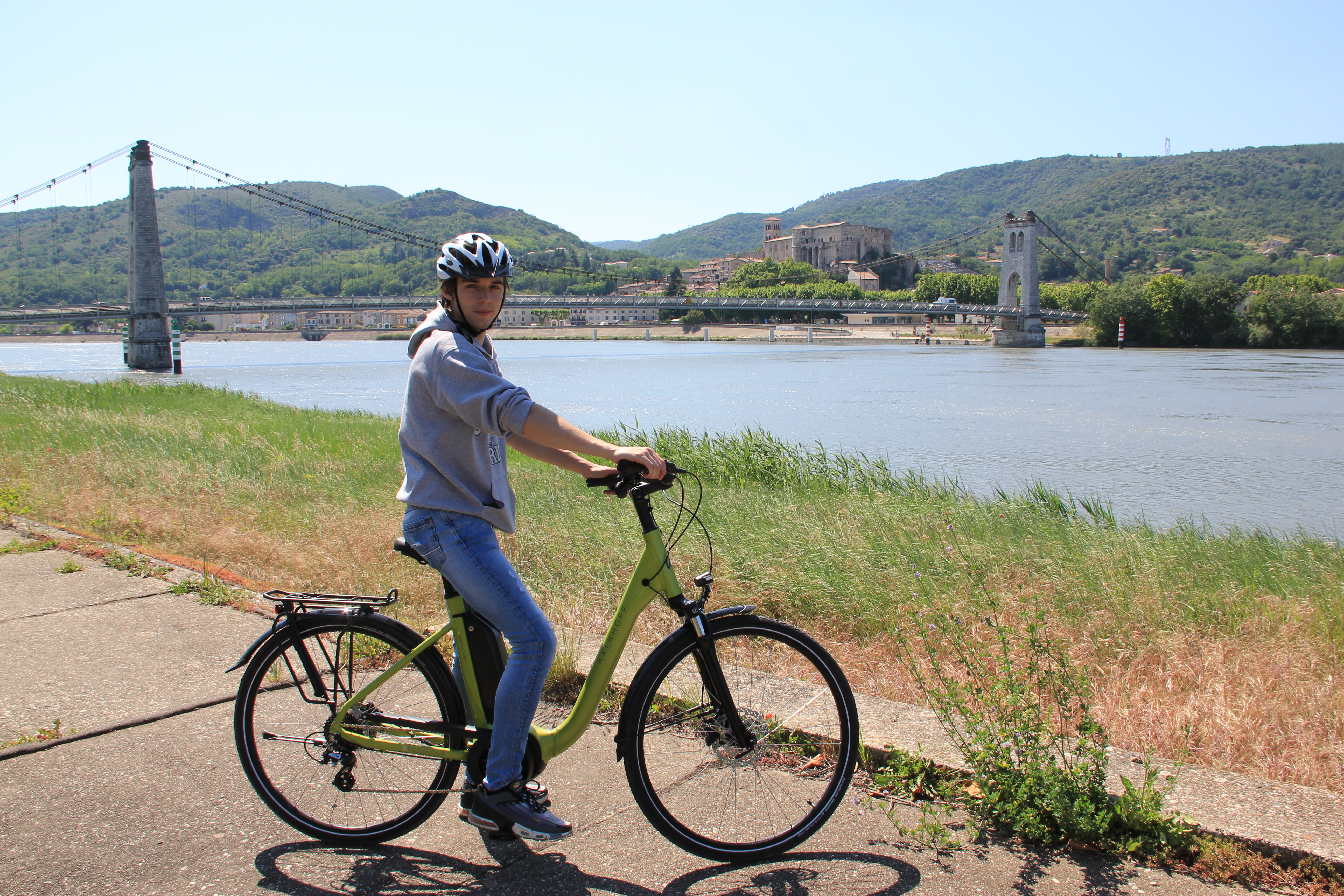 Sur la ViaRhôna à La Voulte