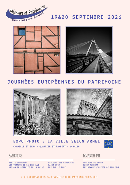 Photographies d'Armel Noiry - Exposition - Journées Européennes du Patrimoine_Saint-Just Saint-Rambert