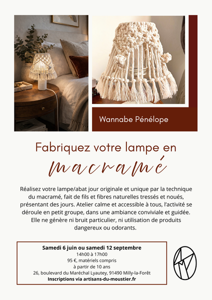 Fabriquez votre lampe en macramé_Milly-la-Forêt