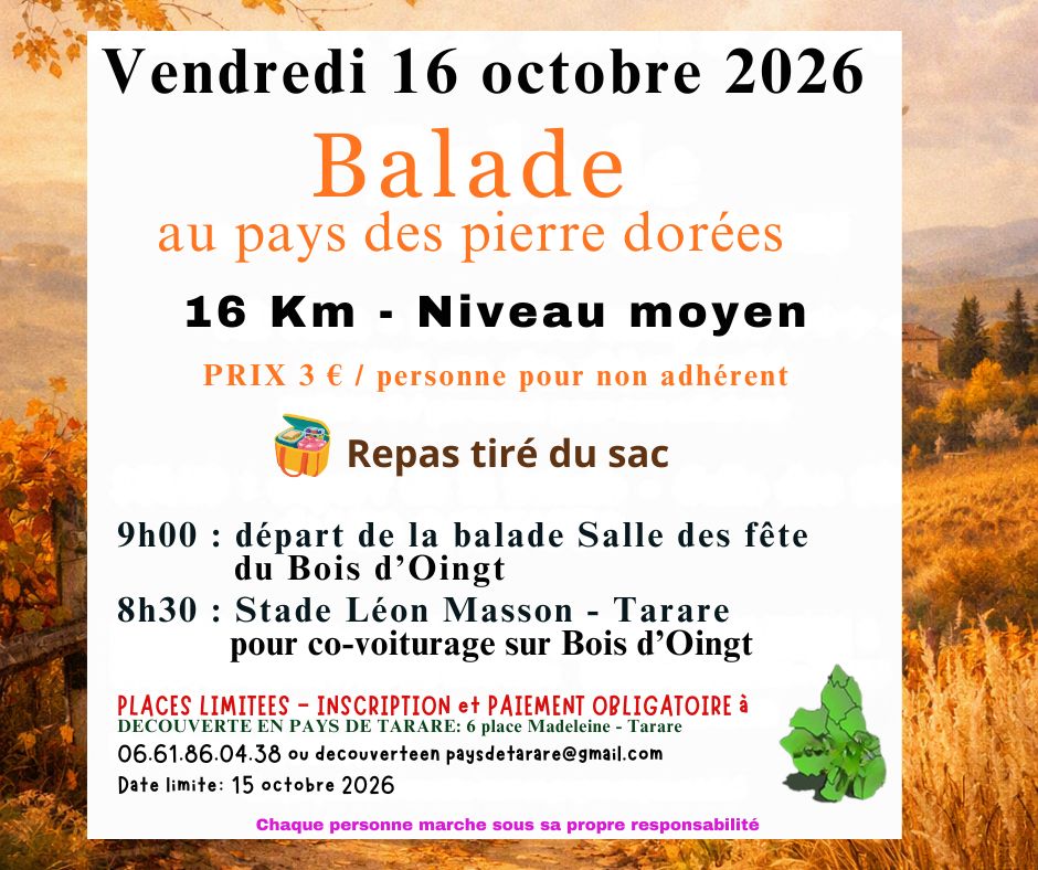 Balade du vendredi 16octobre