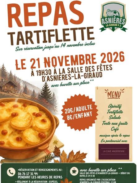 Repas tartiflette