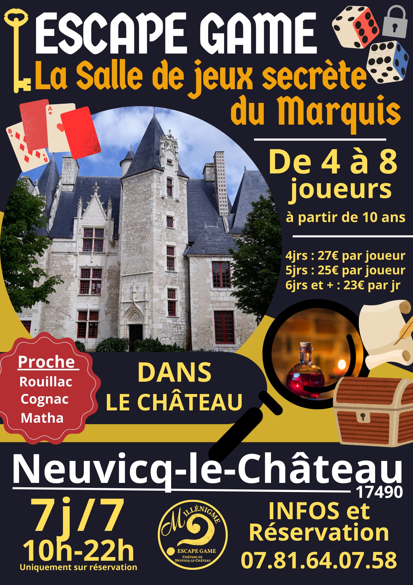 Escape game : La salle de jeux secrète du Marquis