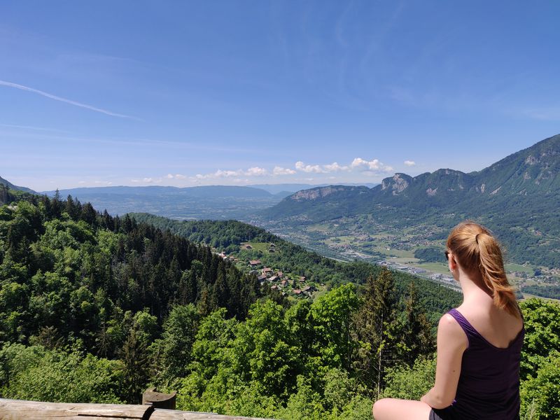 Vue sur la chaîne du Jura