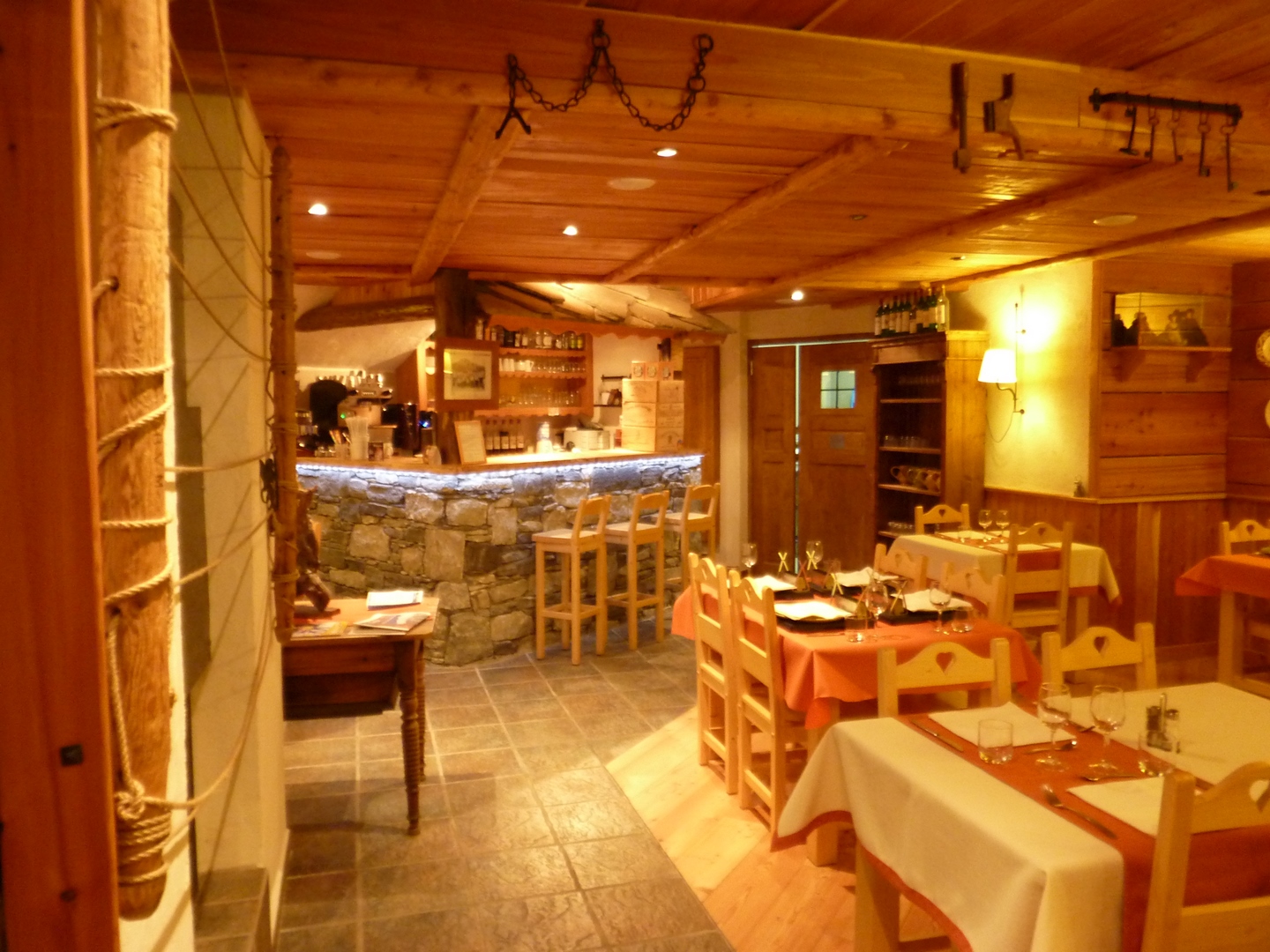in Bessans, restaurant le Chalet de Séraphin