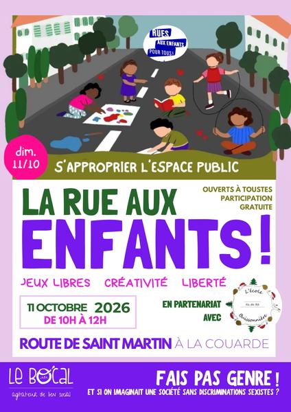 La rue aux enfants - Cultivons la liberté dans l'espace public ! - Jeux libres
