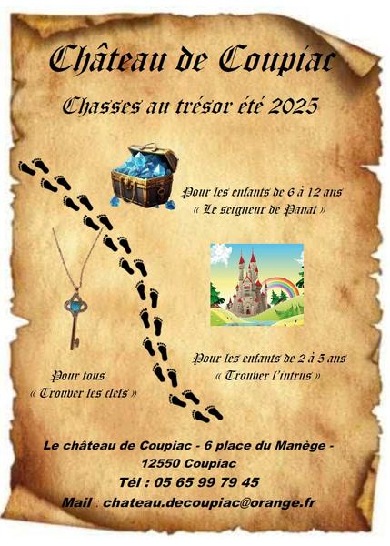Chasse au trésor au château de Coupiac