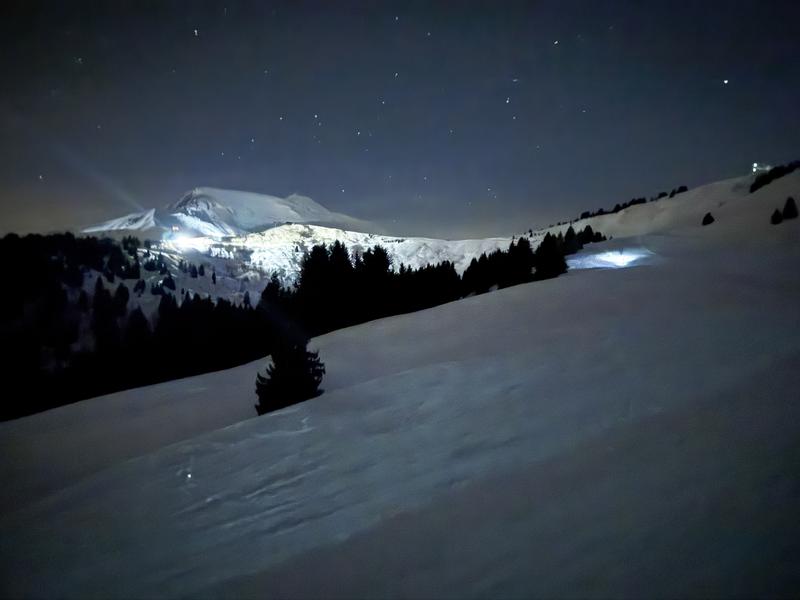 Itinéraire de ski de randonnée alpin - Itinéraire nocturne - Les Communailles / Sommet du Mont Joux_Saint-Gervais-les-Bains