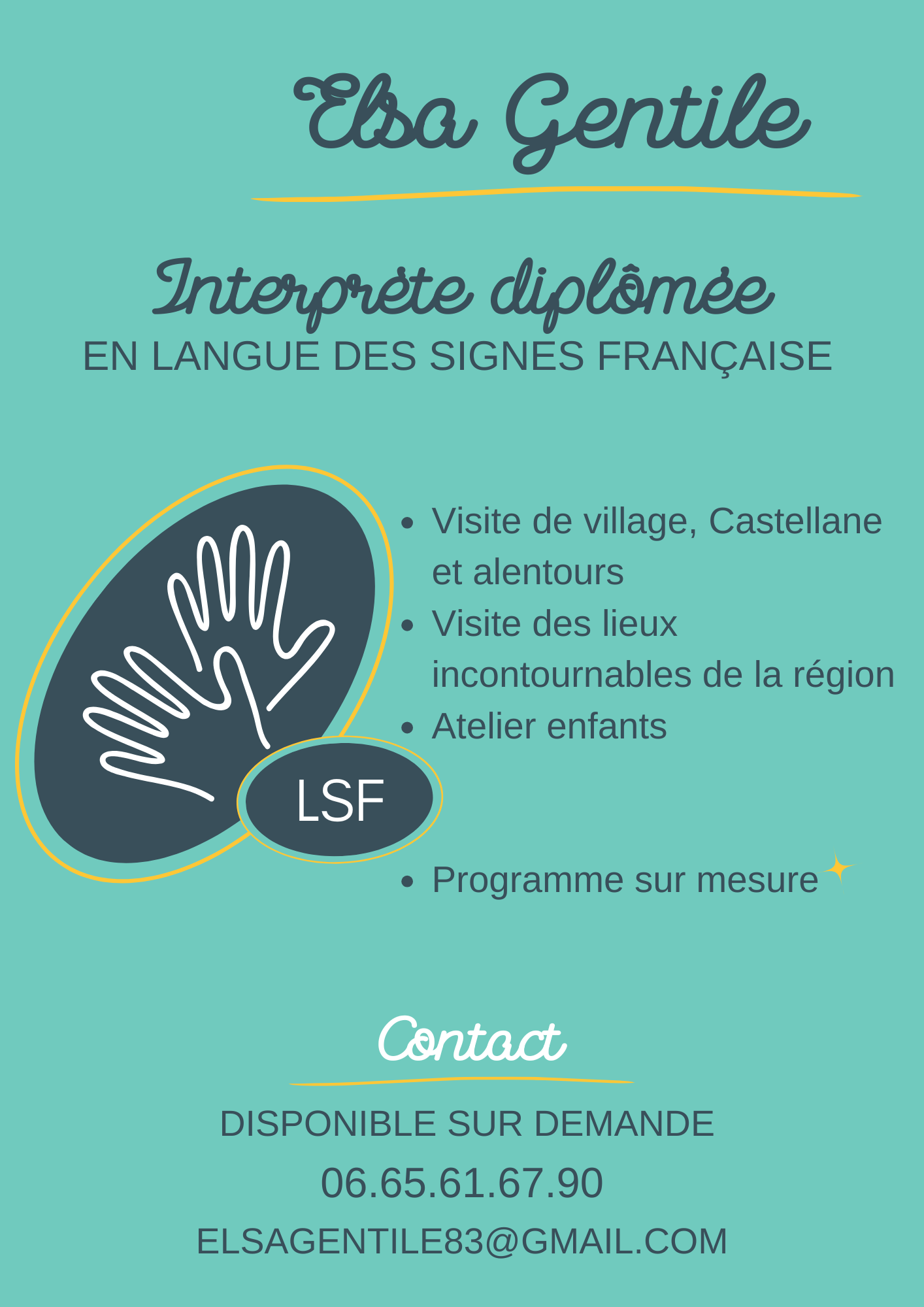 Interprete della lingua dei segni francese