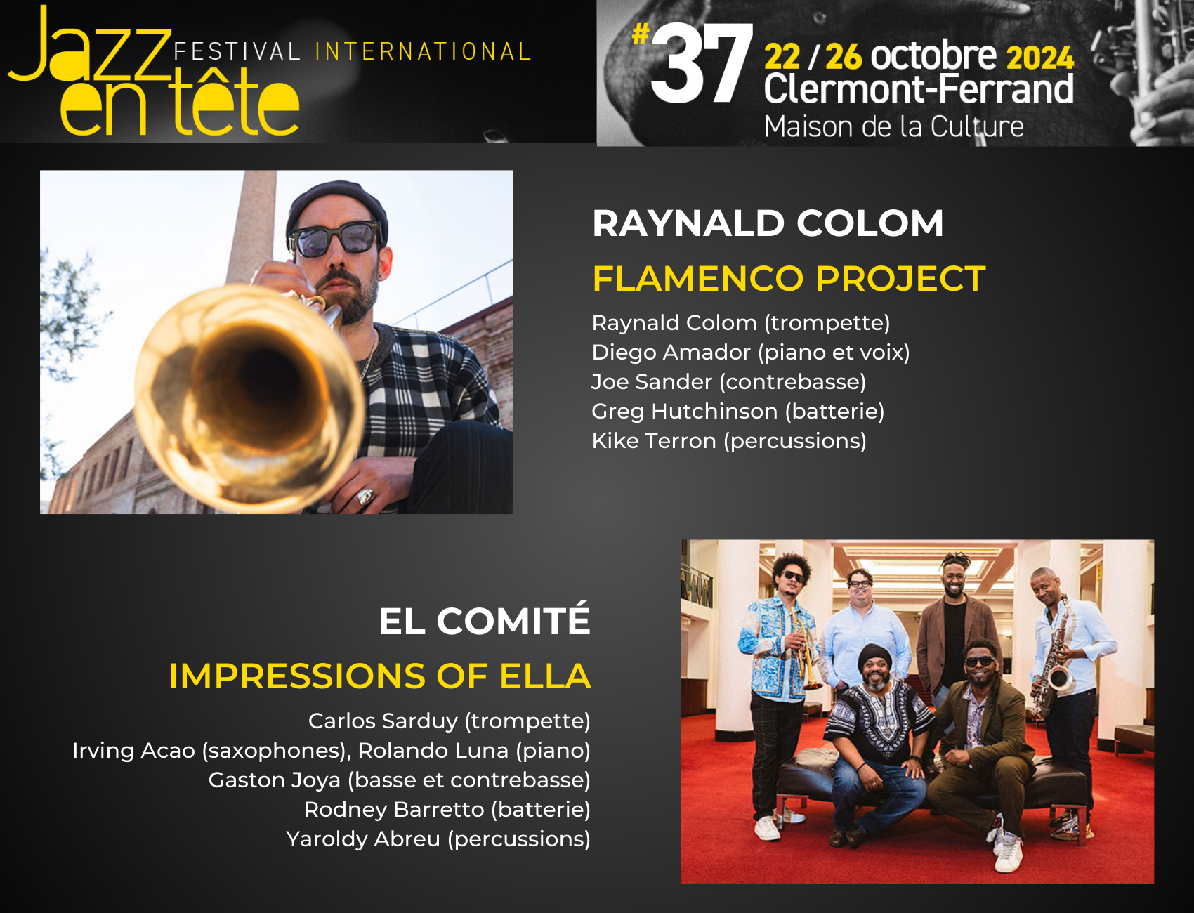 Raynald Colom Flamenco Project avec Diego Amador ! + El Comité | Jazz en Tête