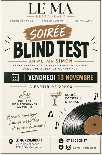 Soirée Blind Test au Ma Restaurant
