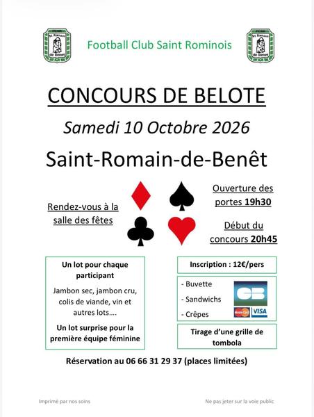 Concours de belote