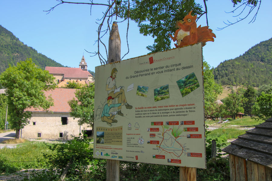 Le départ de la rando croquis