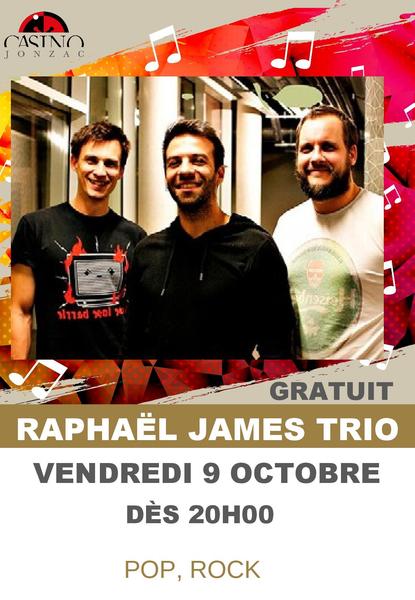 Concert Raphaël James trio au Casino