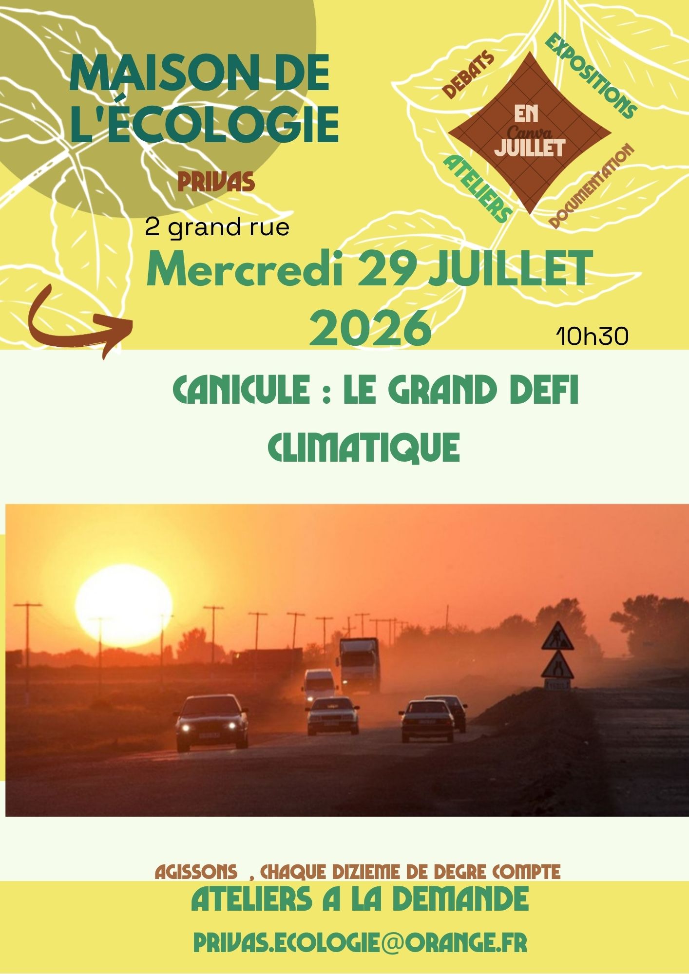 Conférence "Canicule  - Un défi climatique"