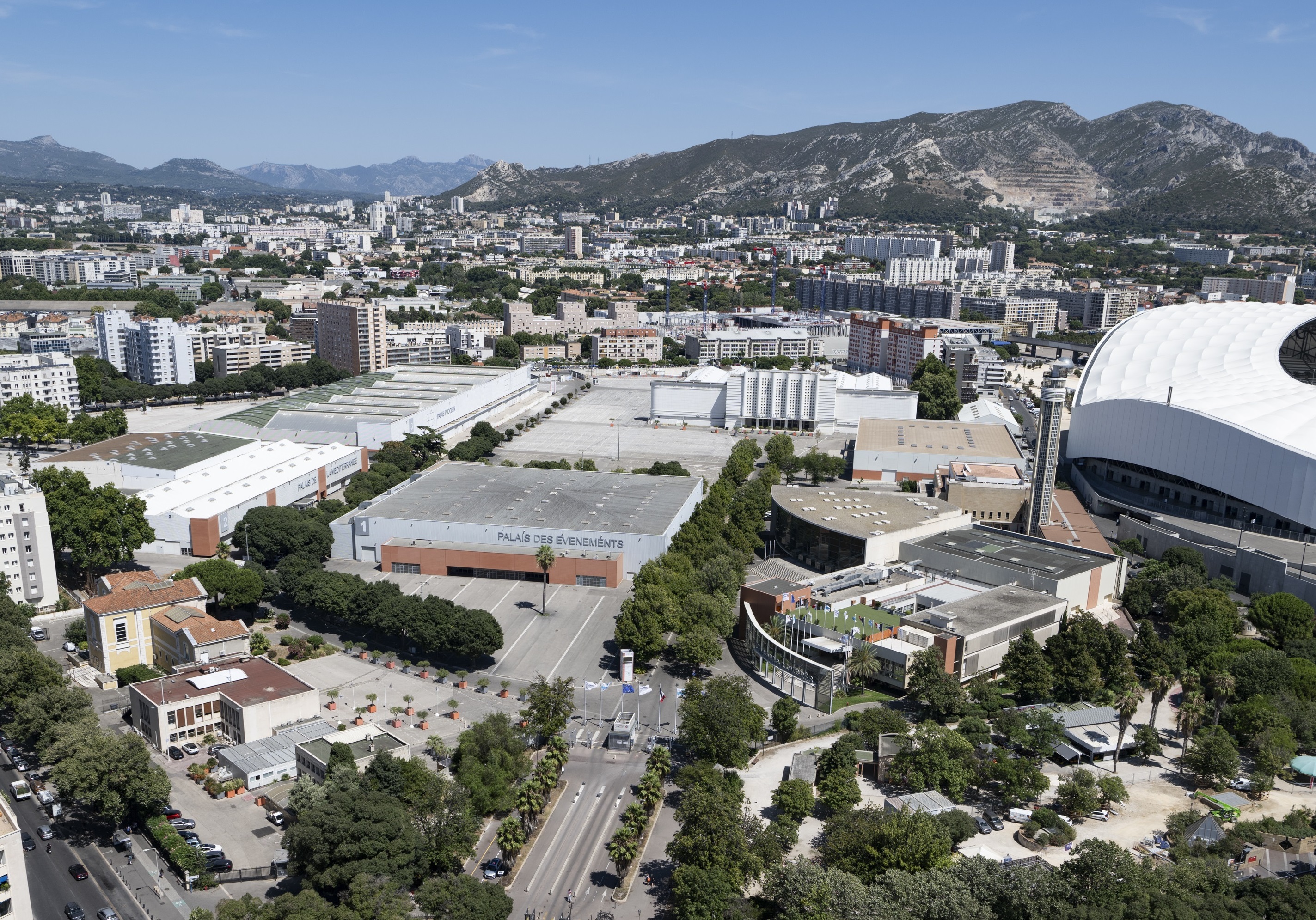 Vue aérienne parc des expositions