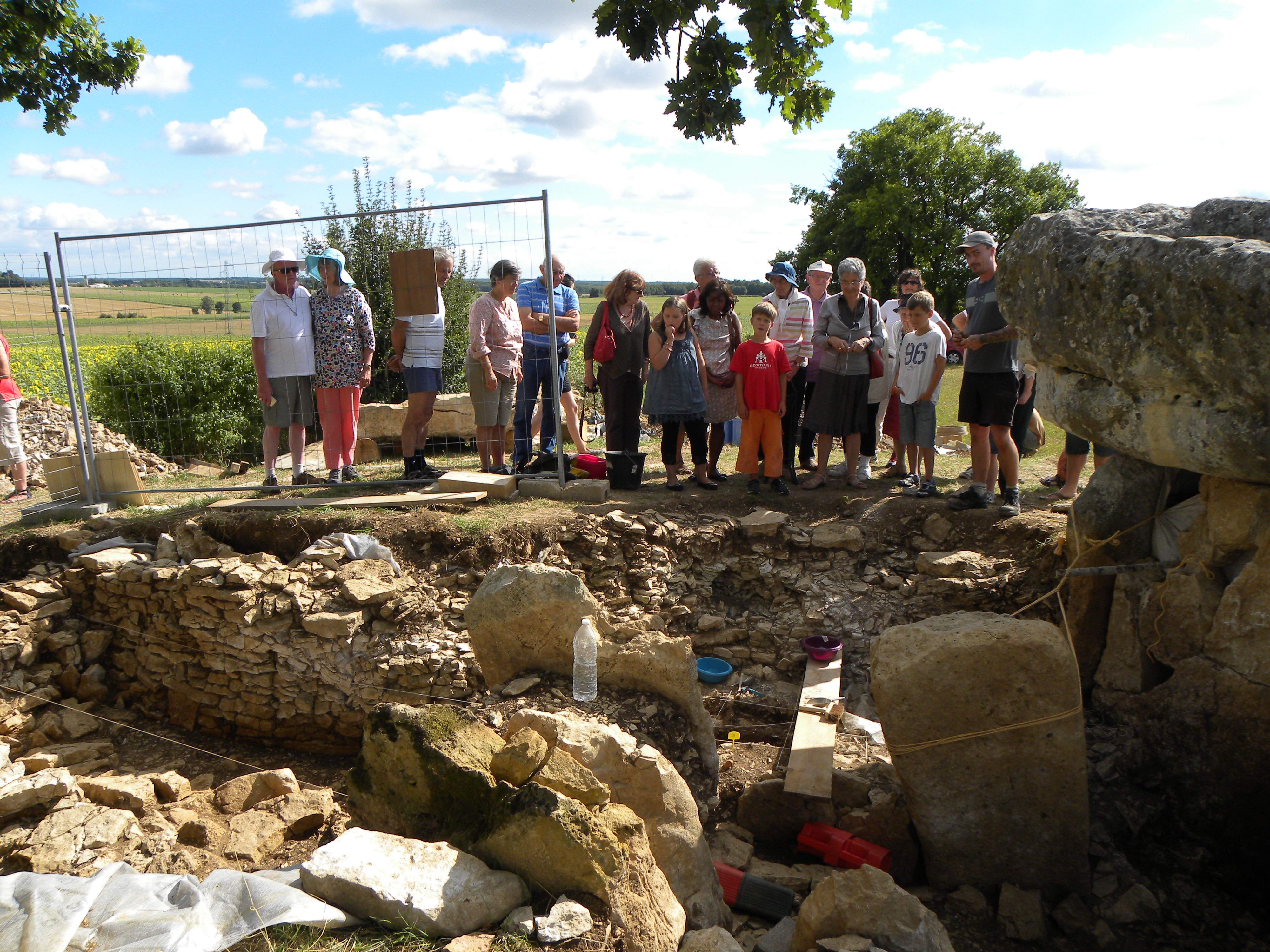 Visite de chantier de fouilles_Tusson