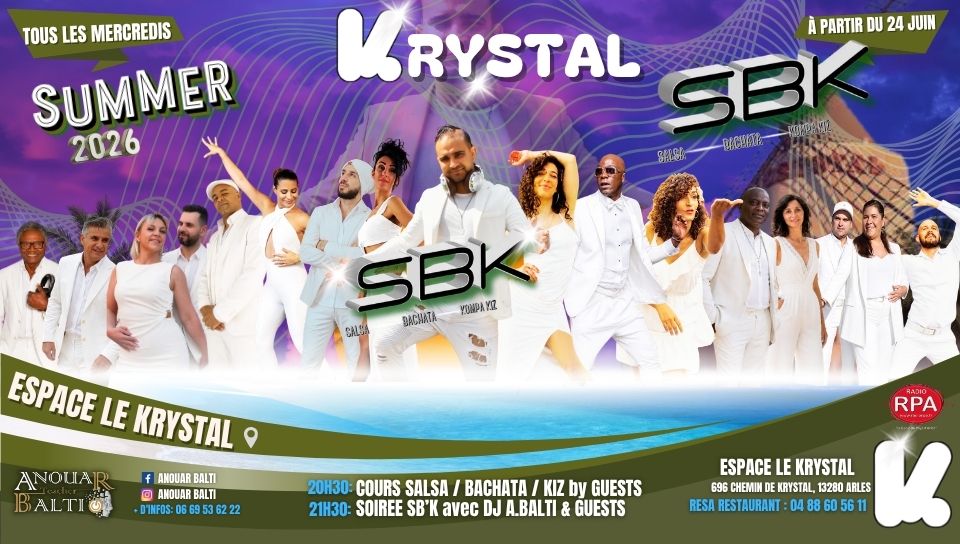 Les mercredis SBK au Krystal – Summer 2026
