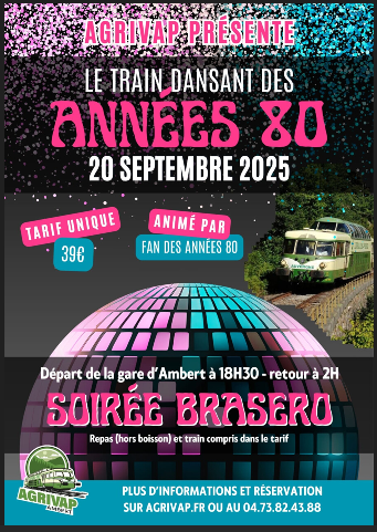 Train des années 80 // Ambert