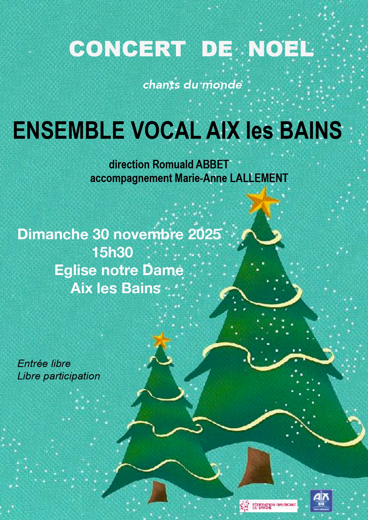 CONCERT DE NOEL - ENSEMBLE VOCAL AIX LES BAINS