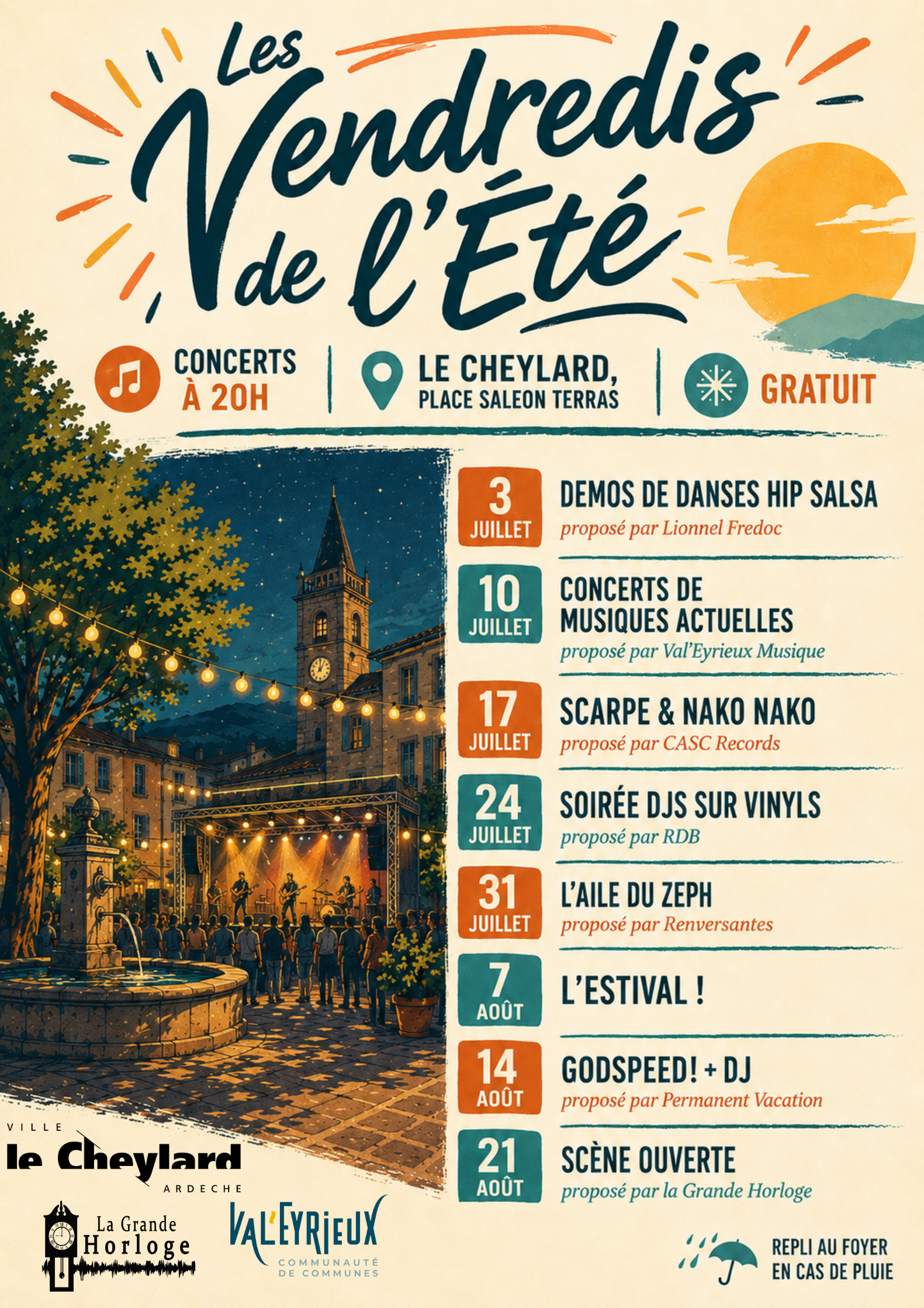 Les vendredis de l'été : Scène ouverte