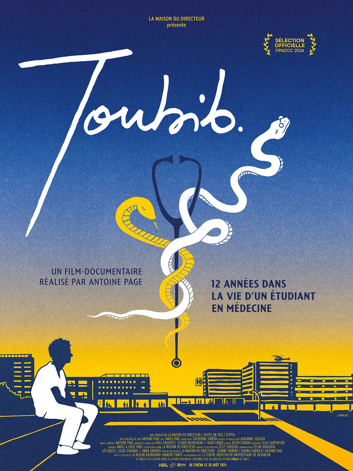 Alle leuke evenementen! : Projection cinéma du film Toubib : 12 années dans la vie d'un étudiant en médecine