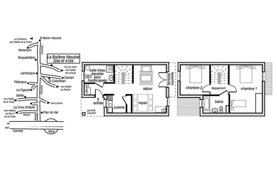 Gîte Cyclamen-Le plan-La Bollène-Vésubie-Gîtes de France des Alpes-Maritimes