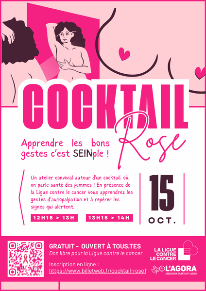 Atelier - Cocktail rose à Atlantech