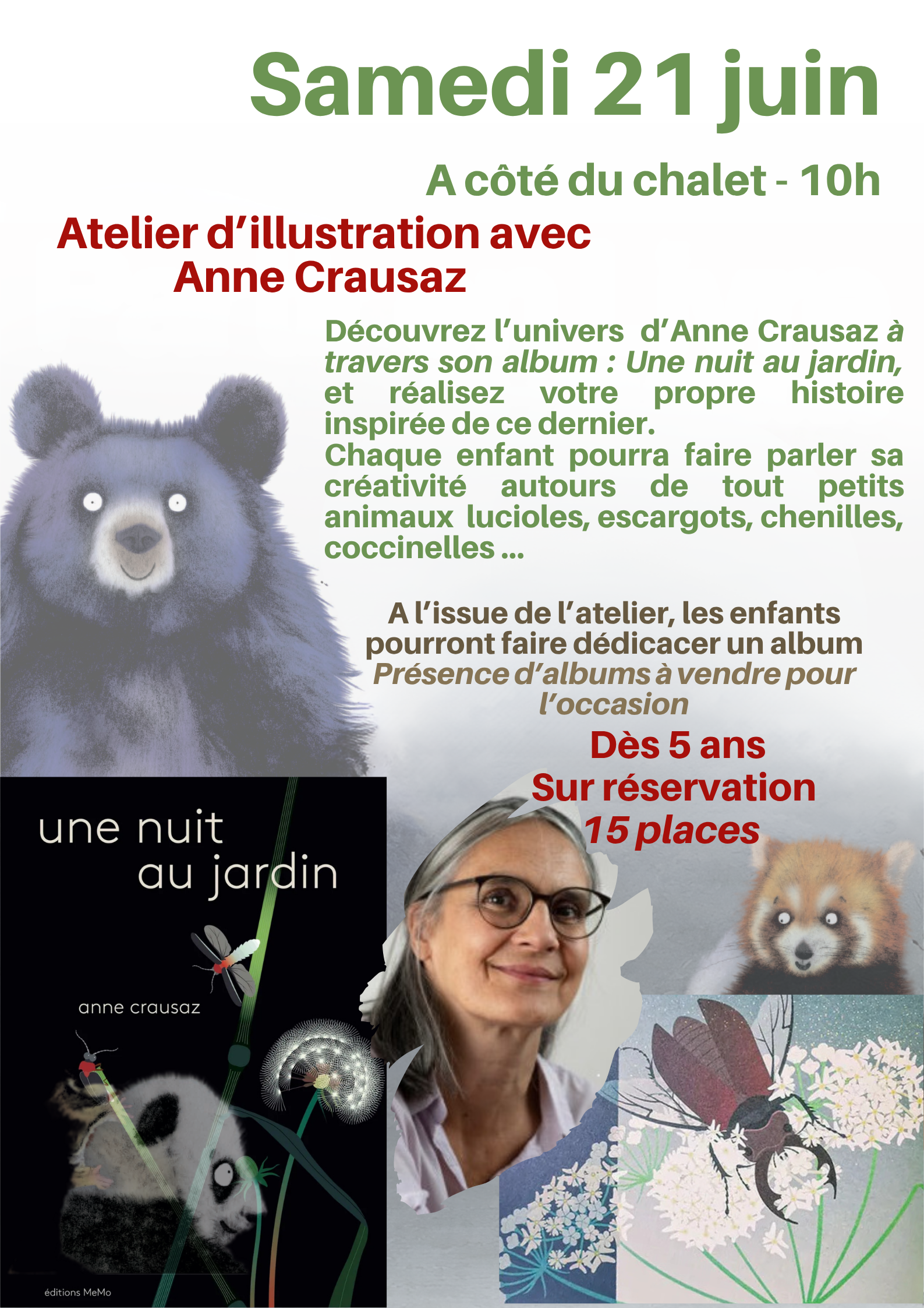 Atelier d'illustration avec Anne Crausaz 21 juin