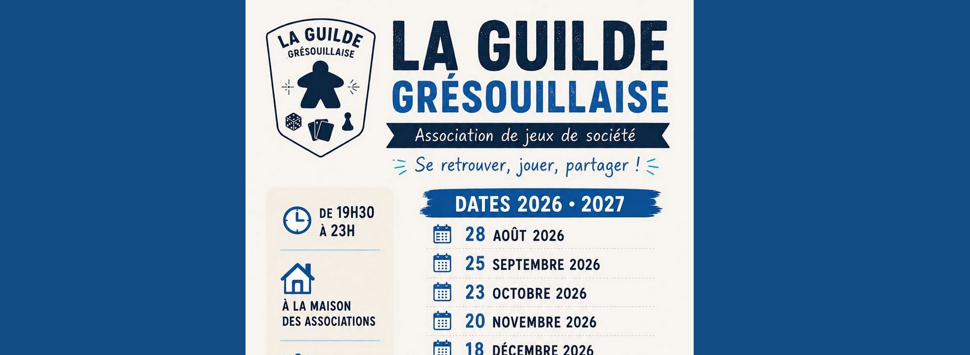 Soirées Jeux de Société - Association La Guilde Grésouillaise